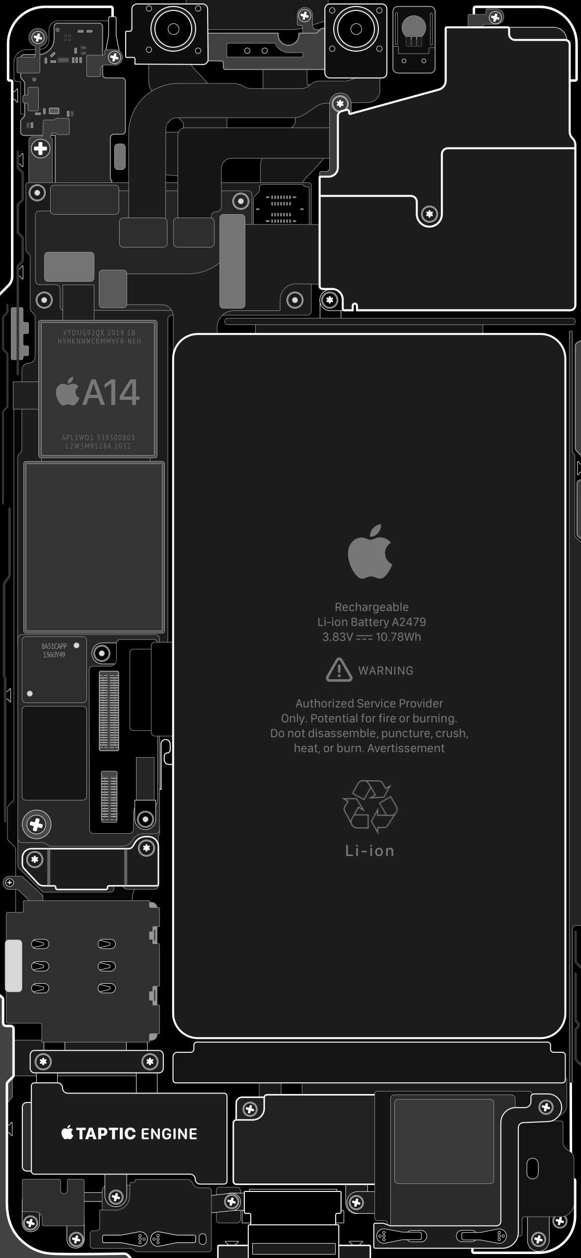 iPhone 12, 12 Pro, & 12 Pro Max Schematic Wallpapers — Basic Apple Guy